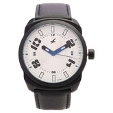 Fastrack, Women's  Watch Analog, White Dial Black Leather Strap , 9463AL01